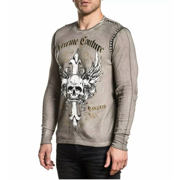 XTREME COUTURE by AFFLICTION Men's Thermal ANNUIT - Picture 8 of 9